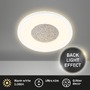 Kruhová - BRILO 3849016 Sufit Kristal LED stropní svítidlo ploché, třpitkový dekor, přímé a nepřímé osvětlení, bílé - BRILO - foto 2