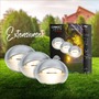 Connect To Shine - BRI 3923034 CONNECT TO SHINE prodlužovací sada Teak 3ks LED zapuštěných svítidel do země, IP65 - BRILONER - foto 2