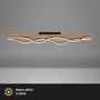 Hranatá - BRI 3817014 Vinka LED stropní svítidlo, tvar vlny, dekor dřeva, teple bílé světlo, dřevo, 98cm - BRILONER - foto 2