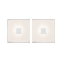 Zapuštěná - P 78401 LumiTiles LED dlaždice čtvercová 2ks sada IP44 100x10mm 230/12V 2x0,8W 2700K bílá umělá hmota/hliník - PAULMANN - foto 2