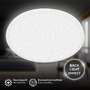 Kruhová - BRILO 7654016 Slim svítidlo LED panel pr.37,5 cm - 22W, 3000lm, hvězdné nebe, neutrální bílá, bílé - BRILO - foto 2