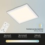 Hranatá - BRILO 7151-016 RGB svítidlo LED panel, 29,5 cm, 1800 lm, bílé - BRILO - foto 2