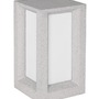 Sloupková - NV 9739352 Venkovní sloupkové svítidlo CASTRO bílý pískovec a akryl E27 1x12W bez žárovky 100-240V IP65 - NOVA LUCE - foto 2