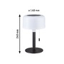 Stolní lampy dekorační - P 94607 Solární nabíjecí bateriové svítidlo Bartja IP44 2700K černá - PAULMANN - foto 2
