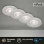 Kruhová - BRILO 7999044 LED vestavná svítidla, pr.9 cm, 4x LED, 4,9 W, 480 lm, matný chrom (starý kód: BRILO 7999-044) - BRILONER - foto 2