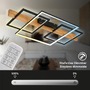 Hranatá - BRI 3841014 Cadre LED stropní svítidlo, přímé a nepřímé osvětlení, dálkový ovladač, černá/dřevo - BRILONER - foto 2