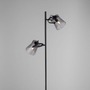 Stojací lampy - LD 15285-18 TINULA LED 2 ramenná stojací lampa černá s nožním vypínačem v jednoduchém designu - LEUCHTEN DIREKT / JUST LIGHT - foto 2