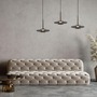 Vícečetná - PN 2083-15 Závěsné svítidlo PURE Vitrum 3 ramenné Comfort Lift 2700K platina / kouřová - PAUL NEUHAUS - foto 2