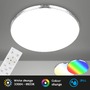 Kruhová - BRILO 3679-118 RGB-CCT LED stropní svítidlo, pr. 45,5 cm, 24W, 2700 lm, chrom - BRILO - foto 2