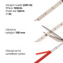 Jednobarevné LED pásky 12V, 24V, 230V - LED pásek HVS230SMD10 10W 230V - foto 2