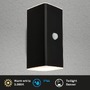 Nástěnná - BRI 3788015 Kona LED venkovní nástěnné svítidlo, pohybové čidlo, soumrakový senzor, nabíjecí - BRILONER - foto 2