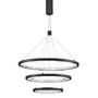 Kruhová - NV 9173108 Závěsné svítidlo EMPATIA černý hliník a akryl LED 108W 230V 3000K IP20 stmívatelné - NOVA LUCE - foto 2