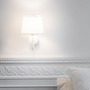 Dekorativní - FARO 20300-92 SAVOY nástěnná lampa, bílá - FARO - foto 2