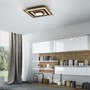 Hranatá - LD 14563-18 TOLA LED stropní svítidlo černé imitace dřeva s kovem nastavitelné vypínačem 3000K - JUST LIGHT - foto 2