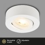 Bodová - BRI 7991016 LED vestavné / přisazené bodové svítidlo – pr.90mm, 5W, 230V, teplá bílá, nastavitelné, bílé - BRILONER - foto 2