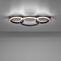 Kruhová - LD 15616-78 TROOPER LED stropní svítidlo, dřevodekor, 3 kruhy, černá, moderní 3000K - LEUCHTEN DIREKT / JUST LIGHT - foto 2