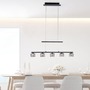 Podélná - PN 2209-18 HYDRA LED závěsné svítidlo, černá, 5 ramenné, nastavitelná výška, nad jídelní stůl 3000K - PAUL NEUHAUS - foto 2