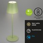 Na stůl - BRILO 7438-019 LED nabíjecí stolní lampa 38 cm 2,6W 280lm limetkově zelená - BRILO - foto 2