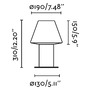 Sloupková - FARO 74433S-02 MISTU sloupková lampa, tmavě šedá, H300 - FARO - foto 2