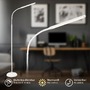 Stojací lampy - BRILO 1660016 Mura stojanová lampa - 6W, 600lm, LED, stmívatelné, dotykový vypínač, nastavitelné, bílé - BRILO - foto 2