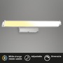 Nad obrazy/zrcadla - BRILO 3723-012 LED nástěnné svítidlo, s CCT svítidlo LED panel, stmívatelné 52,5 cm, 15 W, matný nikl-chrom - BRILO - foto 2