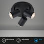 Koupelnová - BRI 2731035 LED bodové svítidlo pr. 21 cm 3xGU10 max. 5W černá (starý kód: BRI 2731-035) - BRILONER - foto 2
