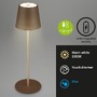 Na stůl - BRILO 7438-017 LED nabíjecí stolní lampa 38 cm 2,6W 280lm hnědé - BRILO - foto 2