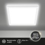 Hranatá - BRILO 7516416 Tava LED stropní svítidlo, ploché, přímé a nepřímé osvětlení, 1900 lm, 16 W, bílé, 24x24 cm - BRILO - foto 2
