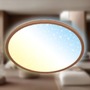 Kruhová - BRILO 7655014 Slim svítidlo LED panel pr.37,5 cm - 22W, 3000lm, dálkový ovladač, stmívatelné, kávová - BRILO - foto 2