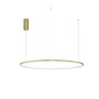 Kruhová - NV 9345610 Závěsné svítidlo TARQUIN broušený zlatý hliník a akryl LED 58W 230V 3000K IP20 stmívatelné - NOVA LUCE - foto 2