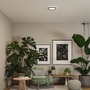 Hranatá - P 71267 LED Panel Atria Shine IP44 hranaté 190x190mm 8W 3000 - 6500K černá - PAULMANN - foto 2
