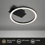 Kruhová - BRILO 3778015 LED stropní svítidlo, 21 cm, 5W, 500lm, černá - BRILO - foto 2