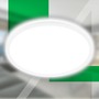 Kruhová - BRILO 7548016 Tava A LED stropní svítidlo, energetická třída A, přímé a nepřímé osvětlení, 50.000h životnost, kruhové 42 cm, bílé - BRILO - foto 2