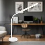 Stolní lampy pracovní - BRILO 7660016 Mura stolní lampička - 6W, 600lm, LED, stmívatelné, dotykový vypínač, nastavitelné, bílá - BRILO - foto 2