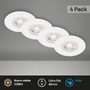 Kruhová - BRILO 7998-046 LED vestavná svítidla, pr.9 cm, 4x LED, 4,9 W, 480 lm, matná bílá - BRILO - foto 2