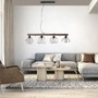 Podélná - LD 15214-78 KASKA LED závěsné svítidlo, nastavitelná výška, 4 ramenné, dřevodekor, černá, kovové stínítko - LEUCHTEN DIREKT / JUST LIGHT - foto 2