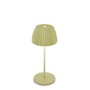 Stolní lampy dekorační - BRILO 7552019 Nabíjecí stolní lampa Riffle Mini - 20 cm, 1,5W, 150lm, bezdrátová, LED, stmívatelné, dotykový vypínač, zelená - BRILO - foto 2