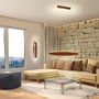 Podélná - PN 2481-48 NEVIS LED závěsné svítidlo, imitace plátkového zlata a rzi, designové svítidlo SimplyDim 3000K - PAUL NEUHAUS - foto 2