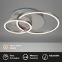 Kruhová - BRI 3222-012 LED stropní svítidlo, 39 cm, 30 W, matný nikl - BRILONER - foto 2