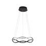Kruhová - NV 9348101 Závěsné svítidlo JINAL LED závěsné svítidlo černý kov, hliník a silikon 3000K 40W IP20 stmívatelné - NOVA LUCE - foto 2