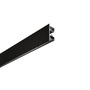 Al profily k přisazení - FAN I-PROFILO-DUAL-2-NER Profil DUAL, černý, s kouřovým difuzorem a krytkami, 200 x 4,9 x 1,25 cm - FANEUROPE - foto 2