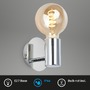 Koupelnová - BRILO 2115018 Nástěnné svítidlo 10 cm 1x E27 max. 10 W chrom - BRILO - foto 2