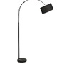 Stojací lampy - NV 9401652 Stojací lampa SAMA černé stínidlo černá hliníková základna E27 1x12W 230V IP20 bez žárovky - NOVA LUCE - foto 2