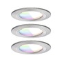 Koupelnová - P 92450 LED vestavné svítidlo Nova Coin IP44 kruhové 78mm RGBW+ 3x6W 230V kov kartáčovaný hliník - PAULMANN - foto 2