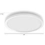 Kruhová - PH 8720169328938 Hue Aurelle přisazený LED panel RD S (kulatý) O 39,5 cm, bílá, 2200-6500K - PHILIPS - foto 2