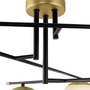 Kruhová - M MOD048CL-06G Stropní svítidlo Nostalgia 6x40W bílá/zlatá sklo design - MAYTONI - foto 2