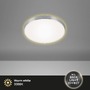 Kruhová - BRI 3443-119 LED stropní svítidlo, pr. 28,5 cm, 12 W, hliník-bílé - BRILONER - foto 2