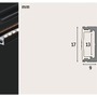 Al profily k přisazení - P 70522 LED Strip Profil Base černý difuzor 1m černá - PAULMANN - foto 2