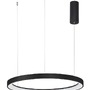 Kruhová - NV 9853684 Závěsné svítidlo PERTINO černý hliník a akryl LED 48W 230V 3000K IP20 stmívatelné - NOVA LUCE - foto 2