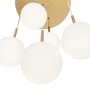 Vícečetná - M MOD321PL-05G1 Závěsné svítidlo Basic form E14 5x40W zlatá kov sklo - MAYTONI - foto 2